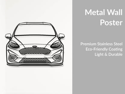 Fiesta MK8 Front - Metal Wall Art - Metal Art