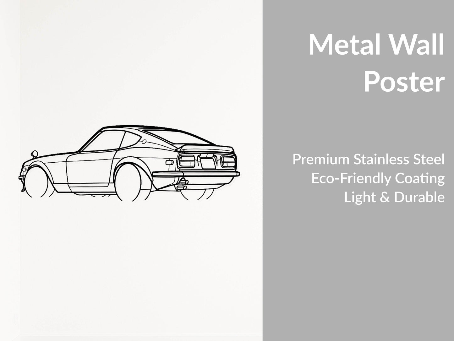 240Z 1972 - Metal Wall Art - Metal Art
