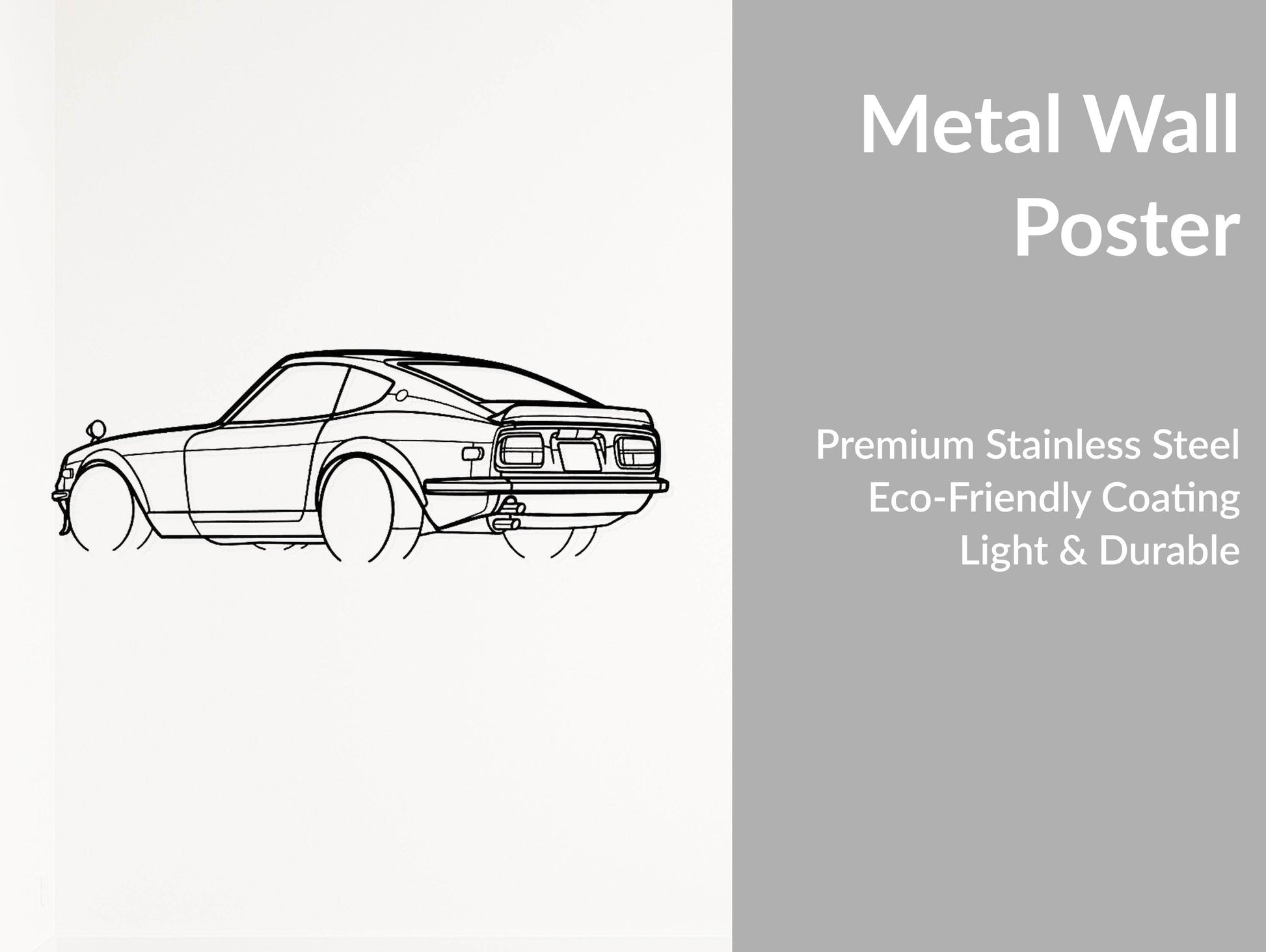 240Z 1972 - Metal Wall Art - Metal Art