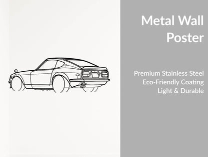 240Z 1972 - Metal Wall Art - Metal Art