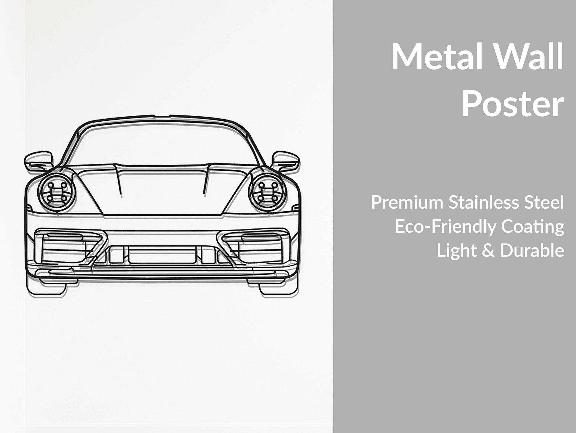 911 Model 992 Front - Metal Wall Art - Metal Art