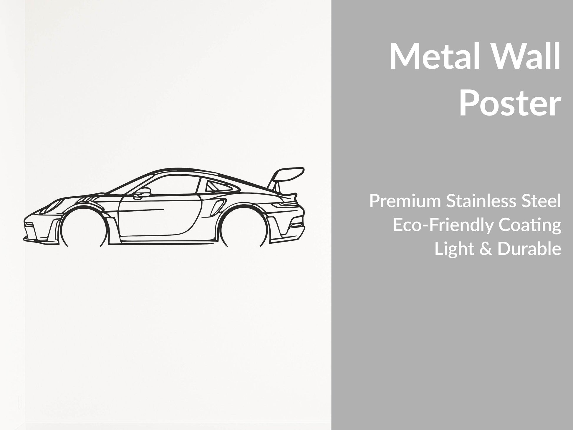 911 GT3 RS 992 - Metal Wall Art - Metal Art