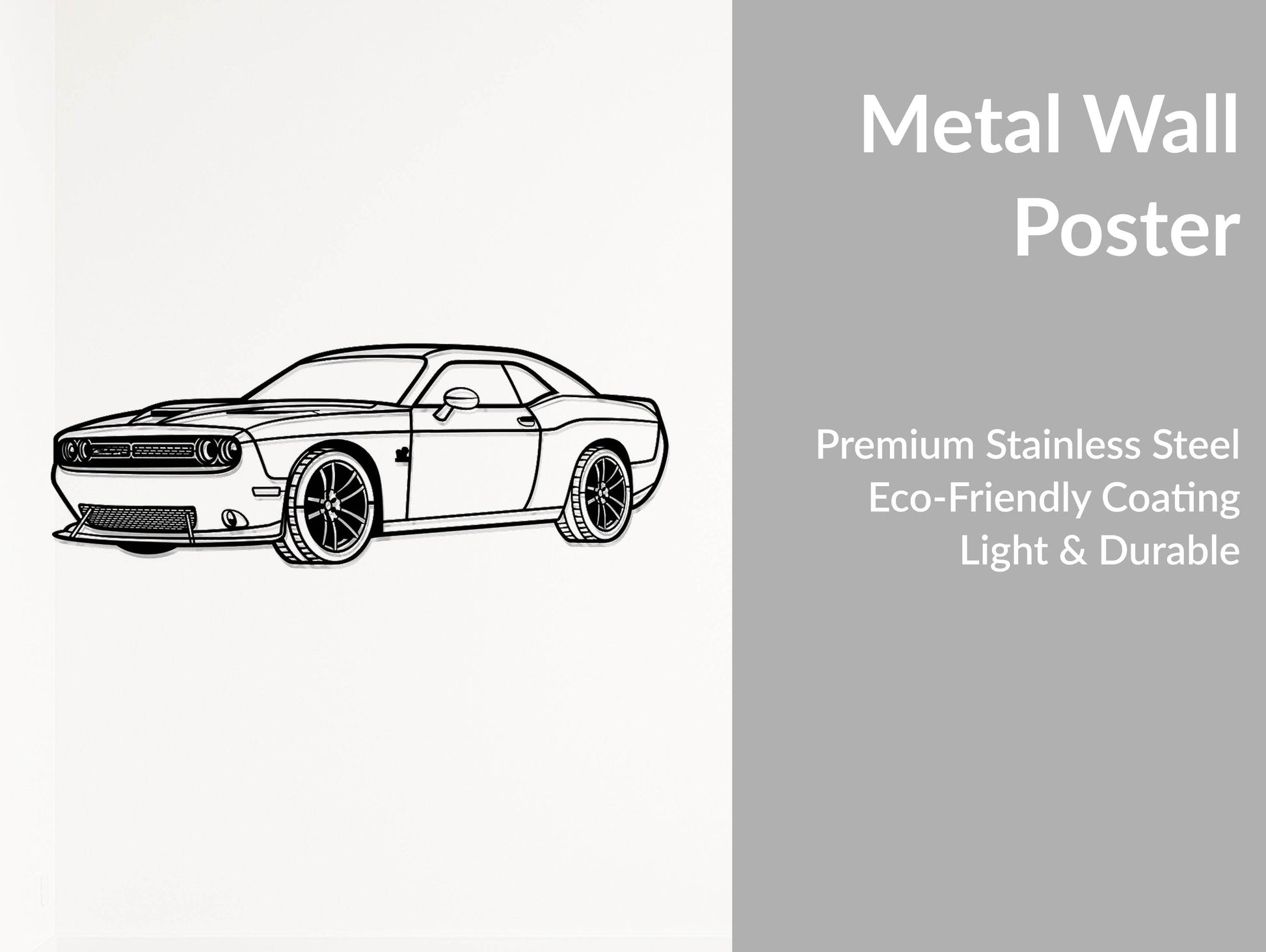 Challenger SRT Perspective - Metal Wall Art - Metal Art