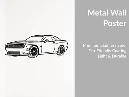 Challenger SRT Perspective - Metal Wall Art - Metal Art