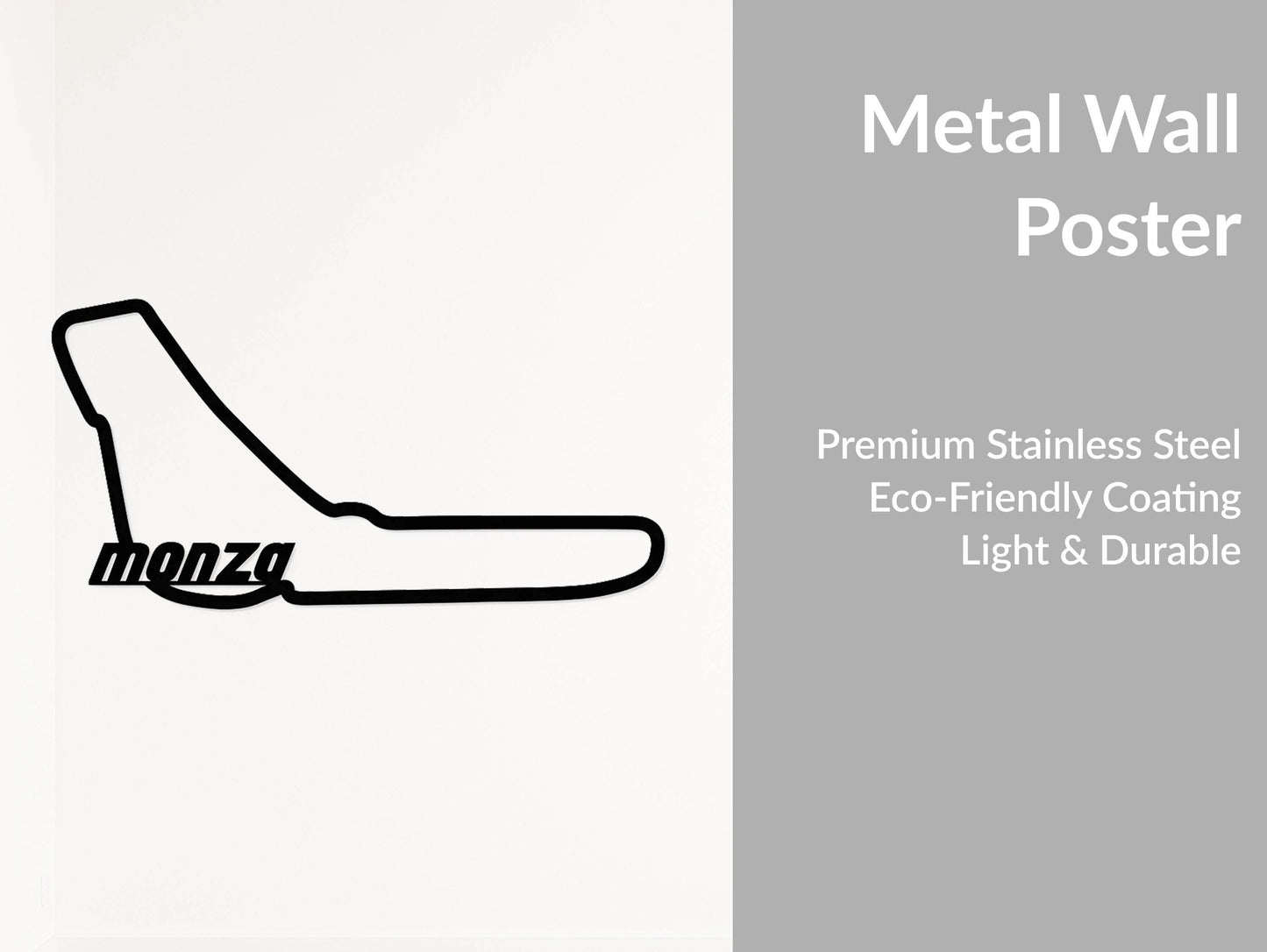 Monza Formula 1 Circuit - Metal Wall Art - Metal Art