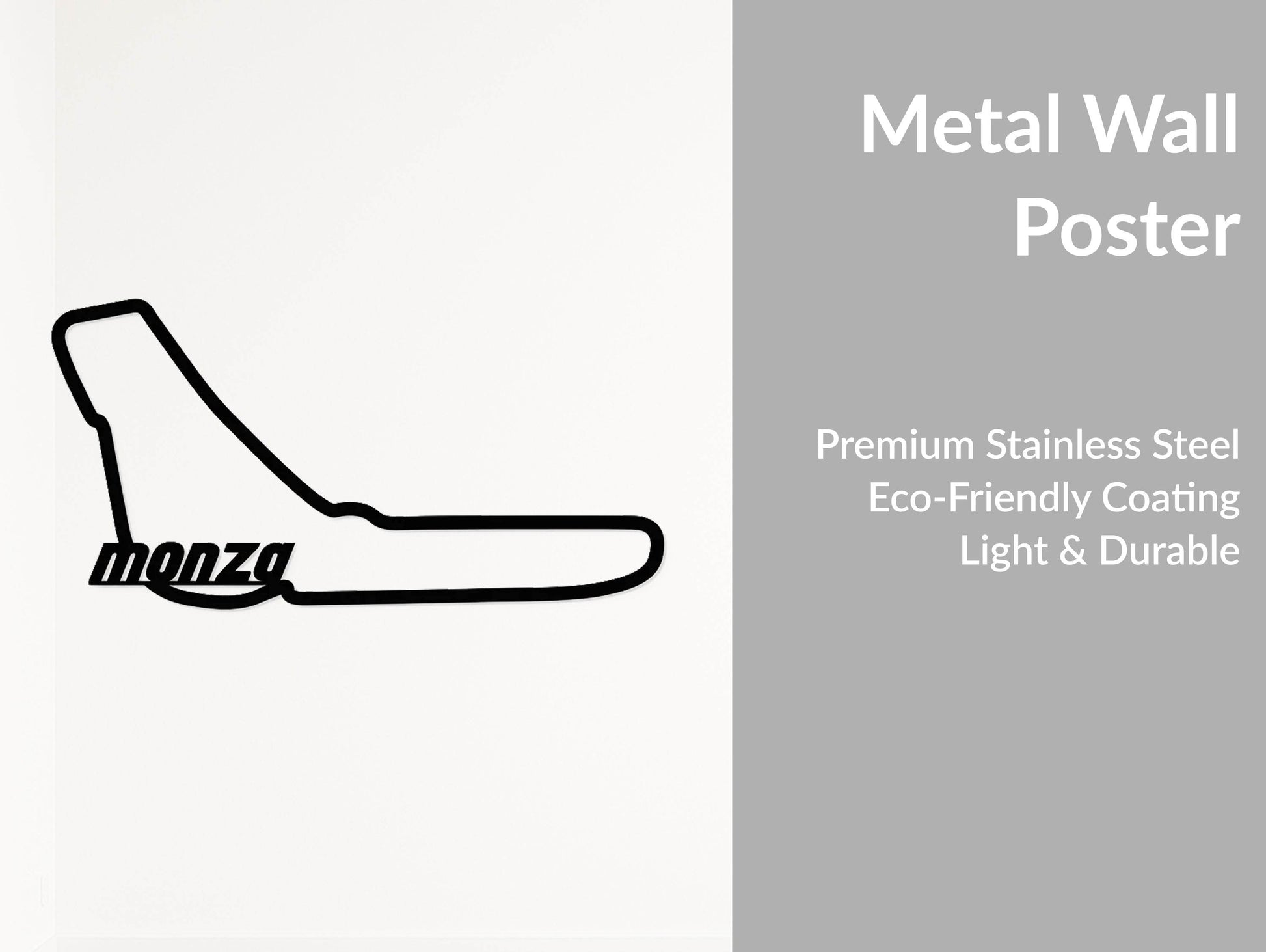Monza Formula 1 Circuit - Metal Wall Art - Metal Art