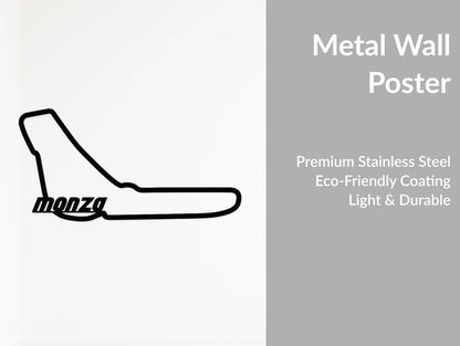 Monza Formula 1 Circuit - Metal Wall Art - Metal Art