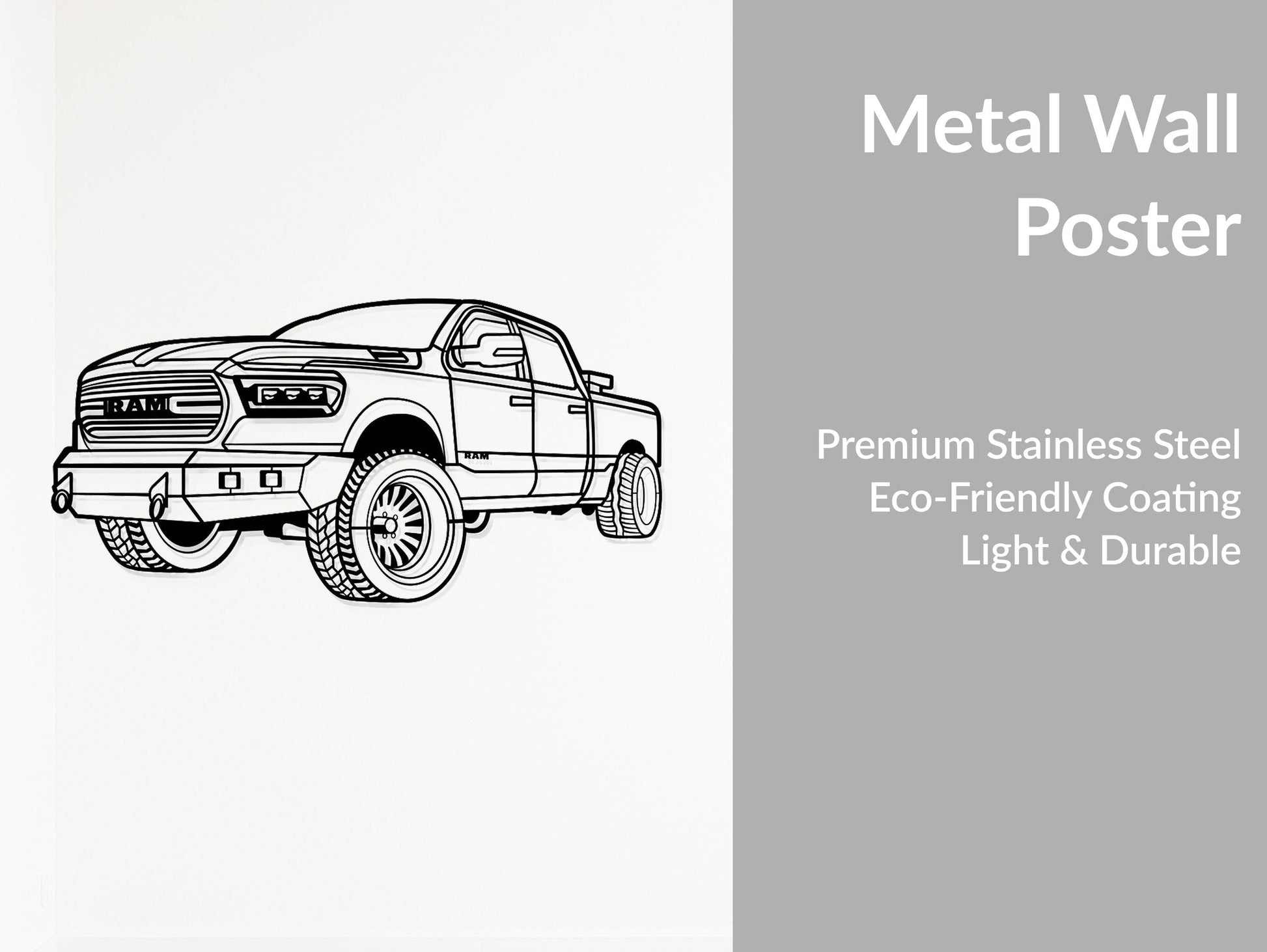 RAM 1500 - Metal Wall Art - Metal Art