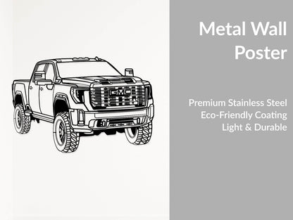 Sierra 2500 Denali - Metal Wall Art - Metal Art