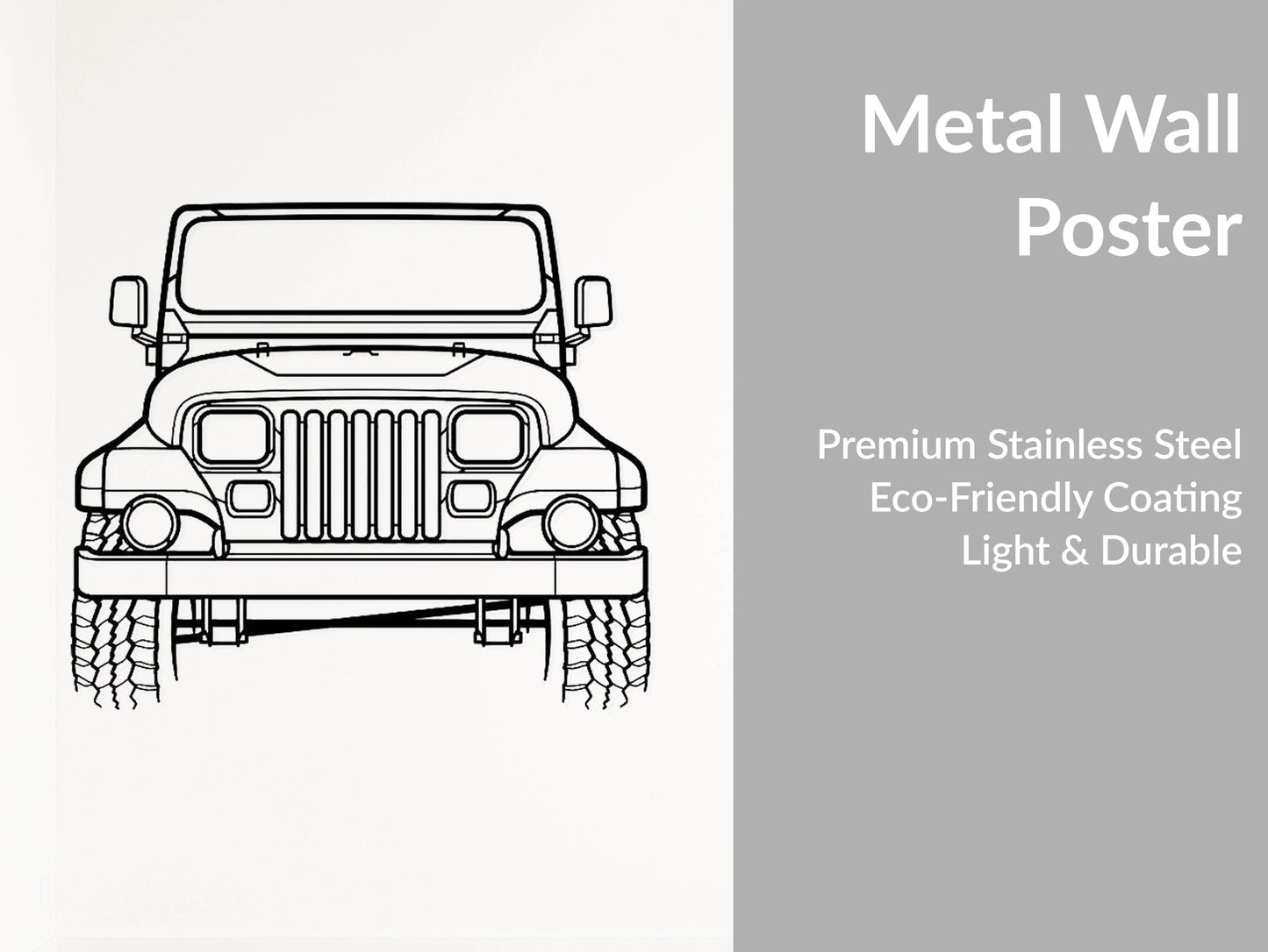 Wrangler Sahara 1988 - Metal Wall Art - Metal Art