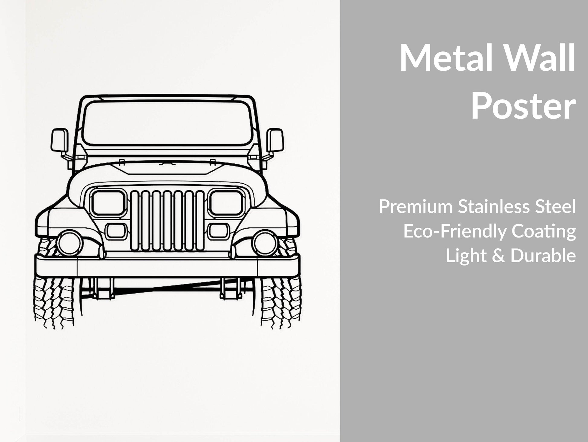 Wrangler Sahara 1988 - Metal Wall Art - Metal Art