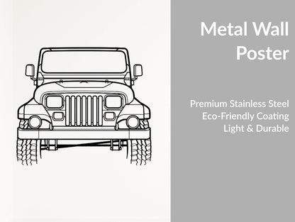 Wrangler Sahara 1988 - Metal Wall Art - Metal Art