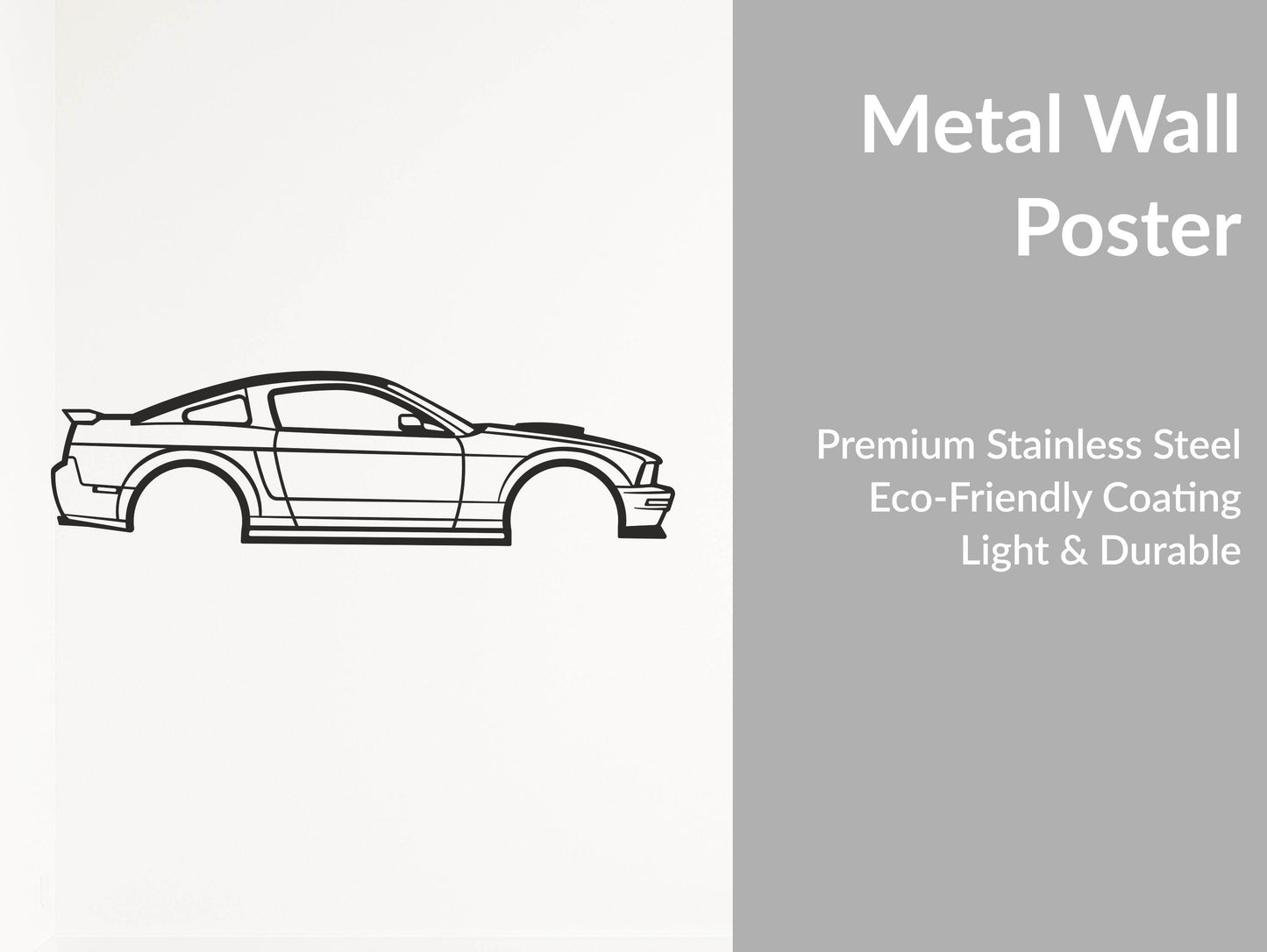 Mustang S197 (2005–2009) - Metal Wall Art - Metal Art