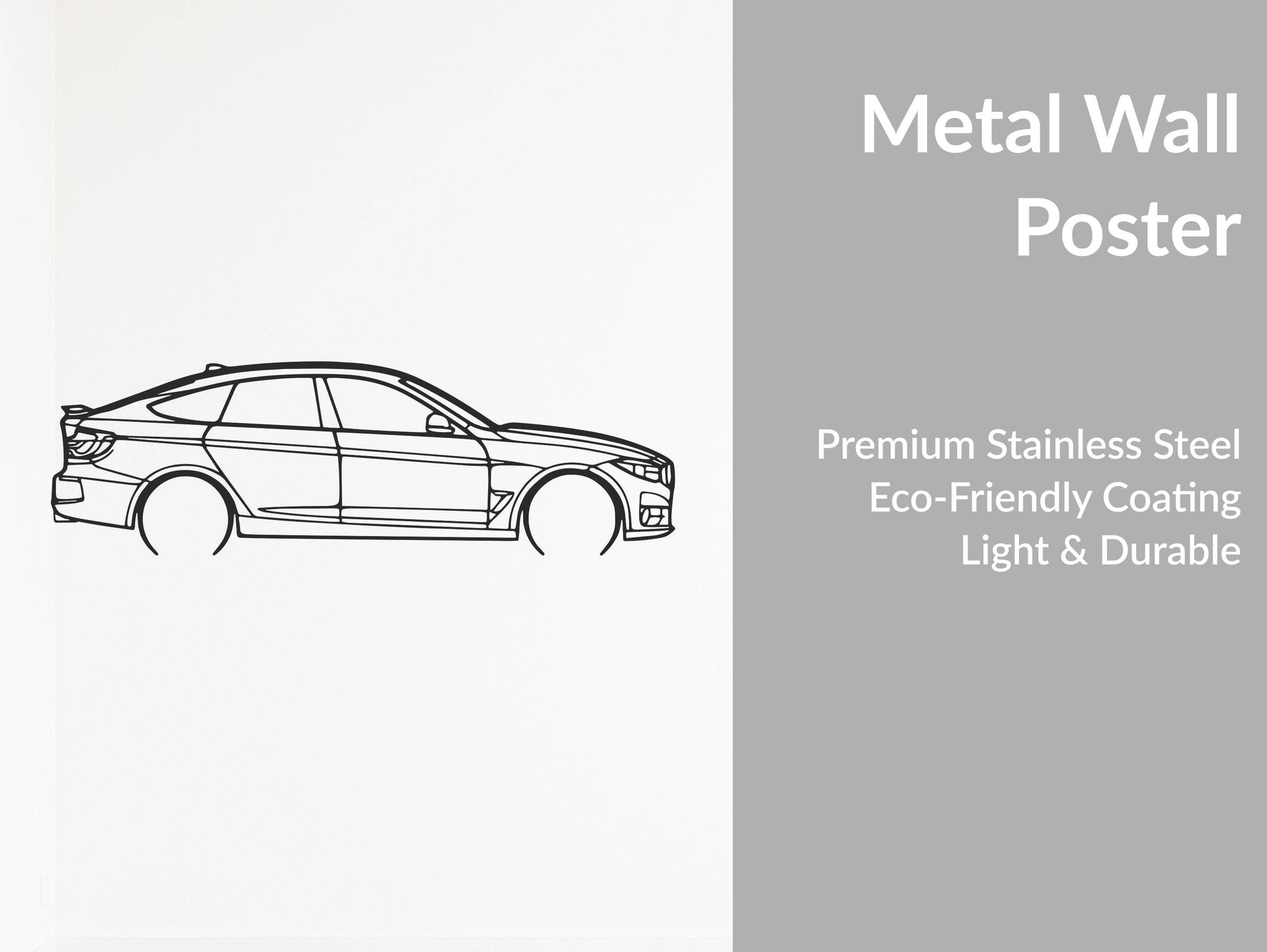 3 Series GT (F34) - Metal Wall Art - Metal Art