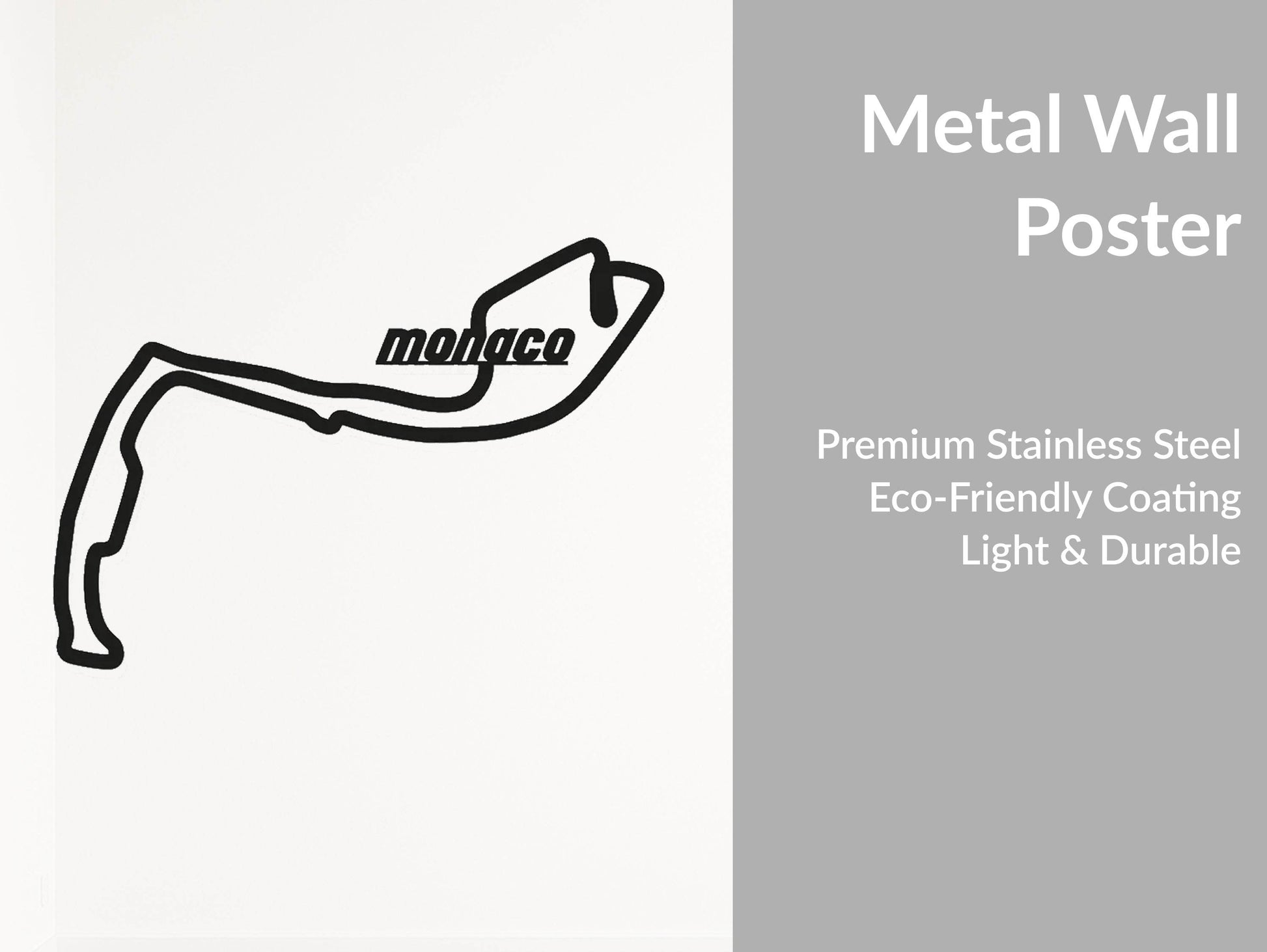 Monaco Formula 1 Circuit - Metal Wall Art - Metal Art