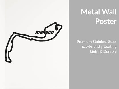 Monaco Formula 1 Circuit - Metal Wall Art - Metal Art
