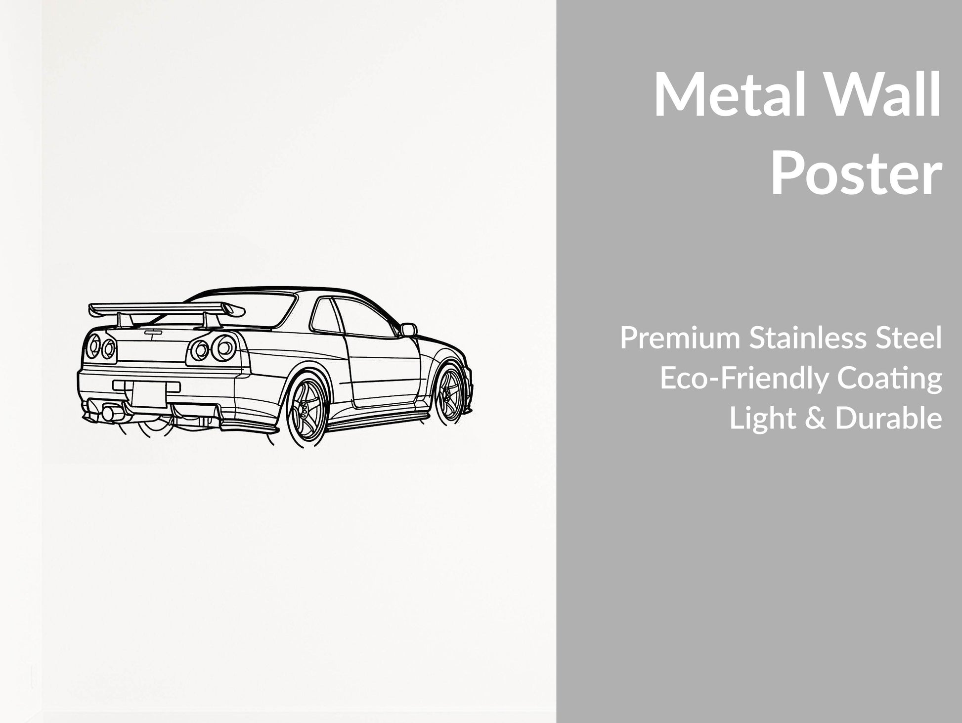 R34 GTR Nismo - Metal Wall Art - Metal Art