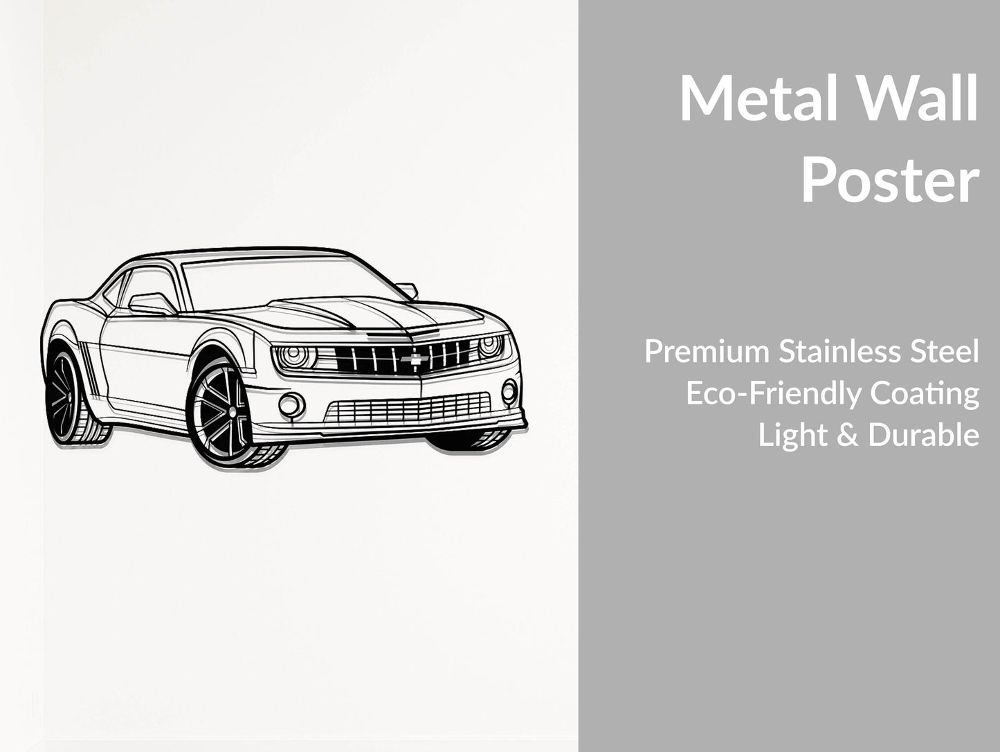Camaro 5th Gen - Metal Wall Art - Metal Art