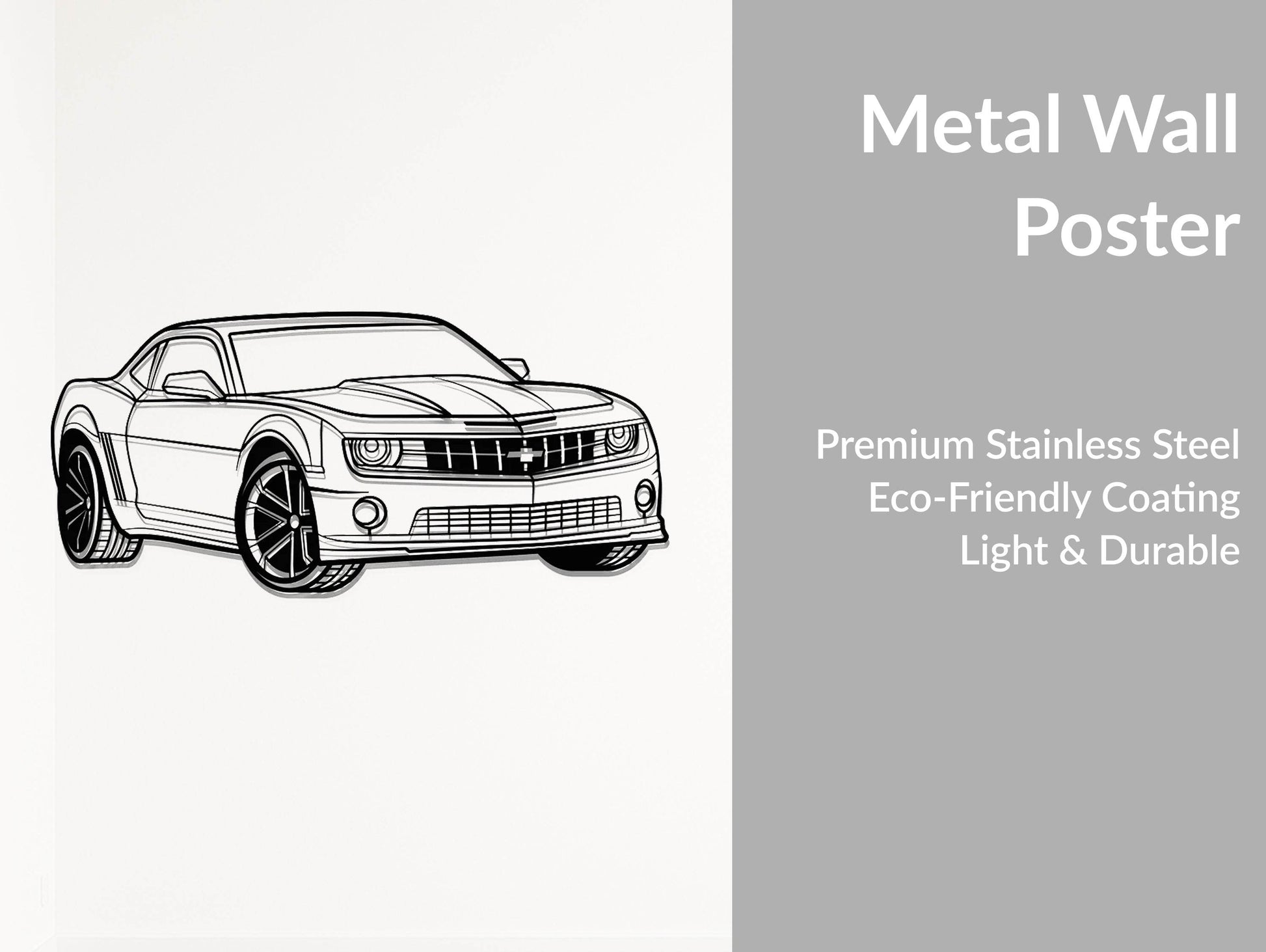 Camaro 5th Gen - Metal Wall Art - Metal Art
