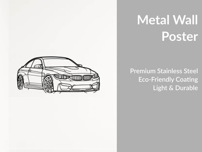 M4 F82 - Metal Wall Art - Metal Art