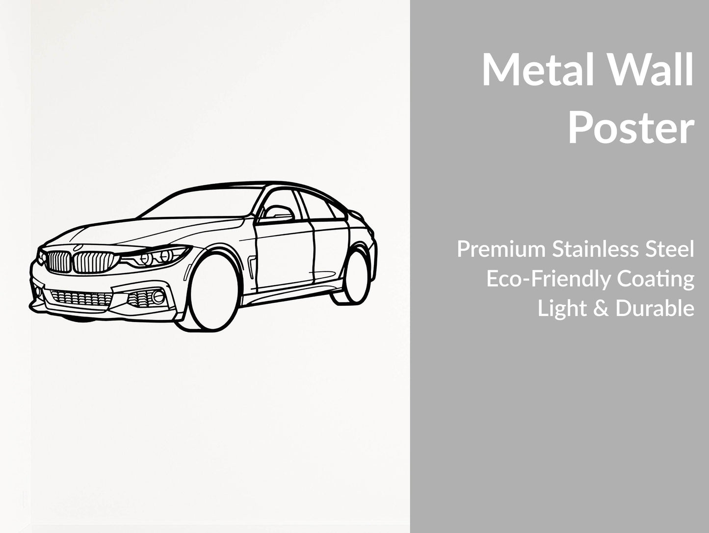 BMW 440i Grand Coupe - Metal Wall Art - Metal Art
