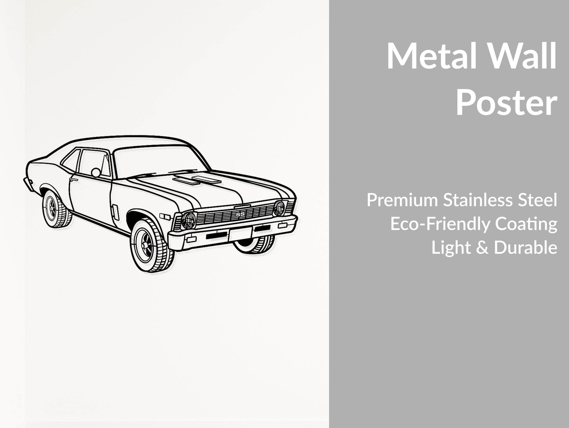 1969 Nova Yenko Perspective - Metal Wall Art - Metal Art