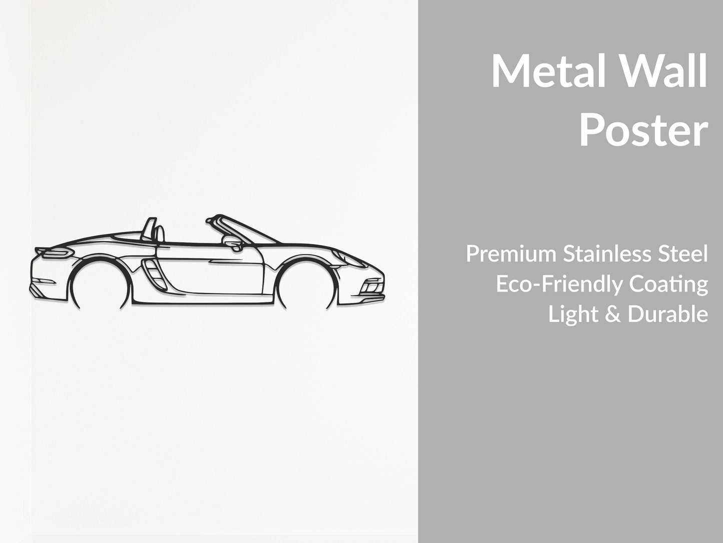 718 Boxster - Metal Wall Art - Metal Art