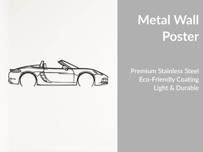 718 Boxster - Metal Wall Art - Metal Art