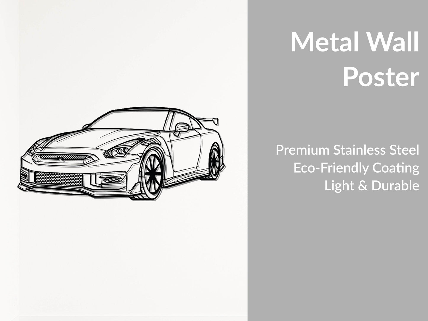 GT-R R35 - Metal Wall Art - Metal Art