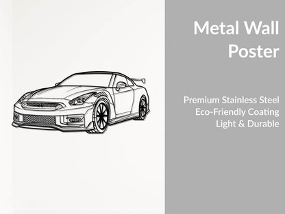 GT-R R35 - Metal Wall Art - Metal Art