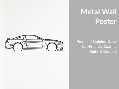 Mustang S197 - Metal Wall Art - Metal Art