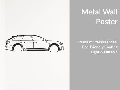 RS6 Avant - Metal Wall Art - Metal Art