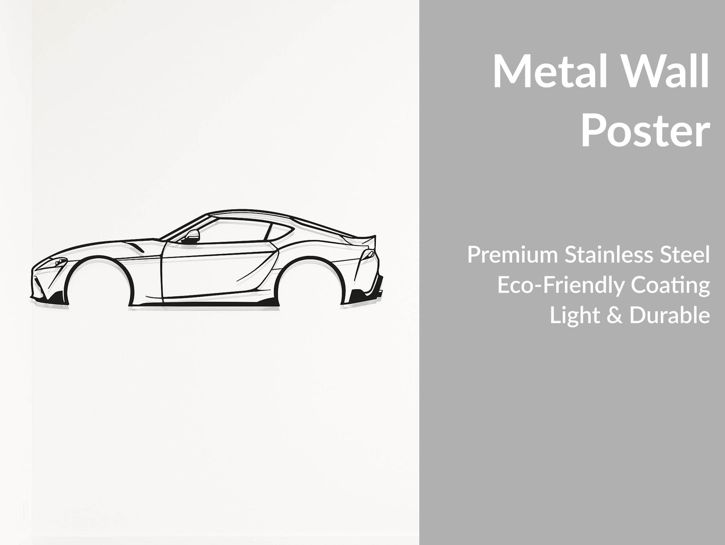 Supra MK5 (A90) - Metal Wall Art - Metal Art