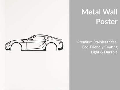 Supra MK5 (A90) - Metal Wall Art - Metal Art