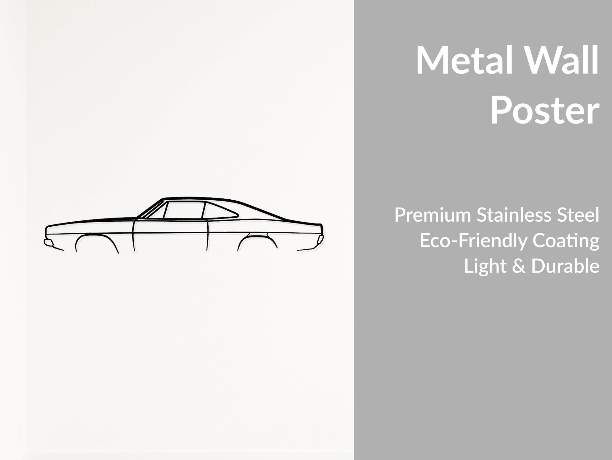 Charger 1969 - Metal Wall Art - Metal Art
