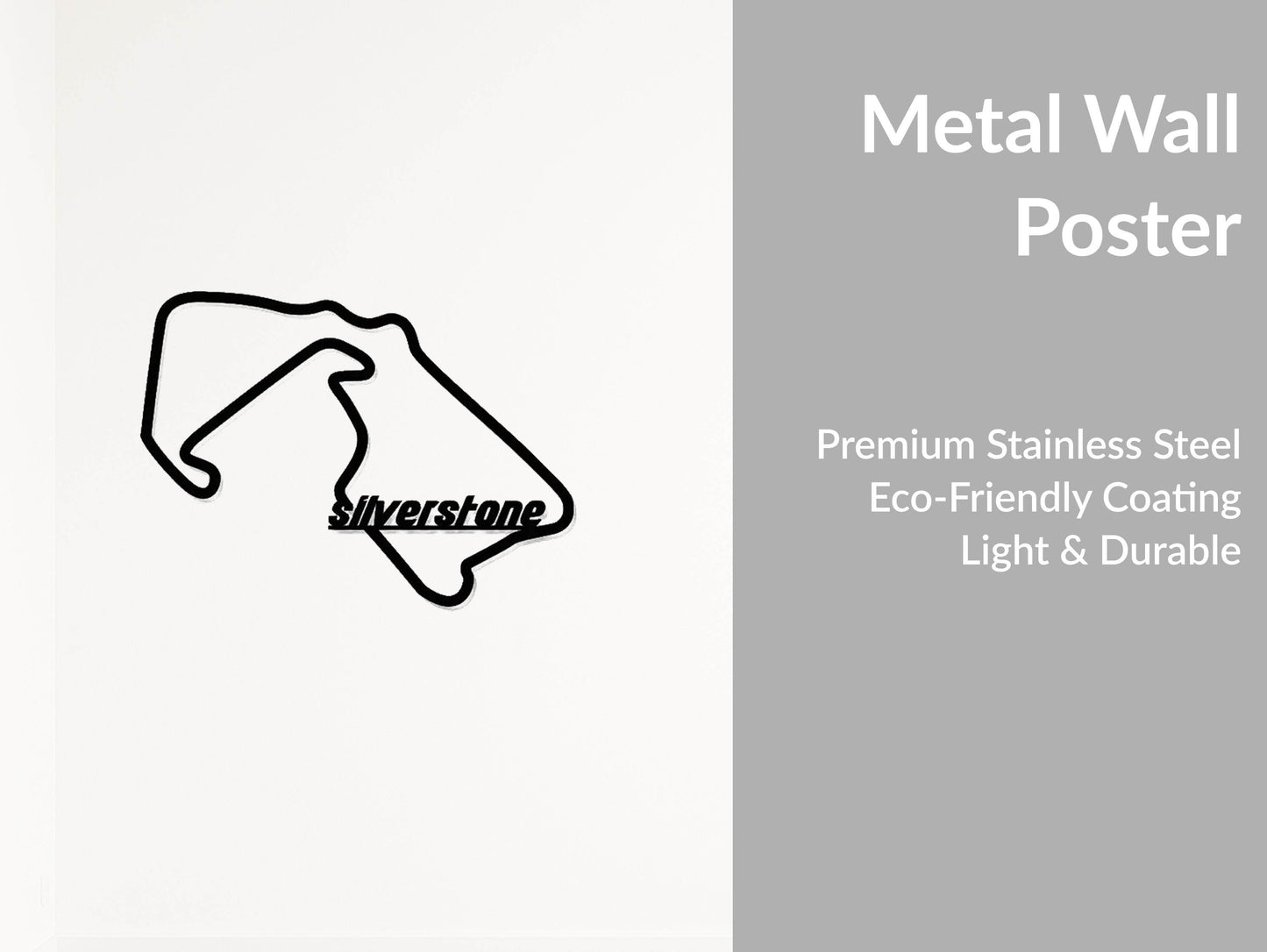 Silverstone Formula 1 Circuit - Metal Wall Art - Metal Art