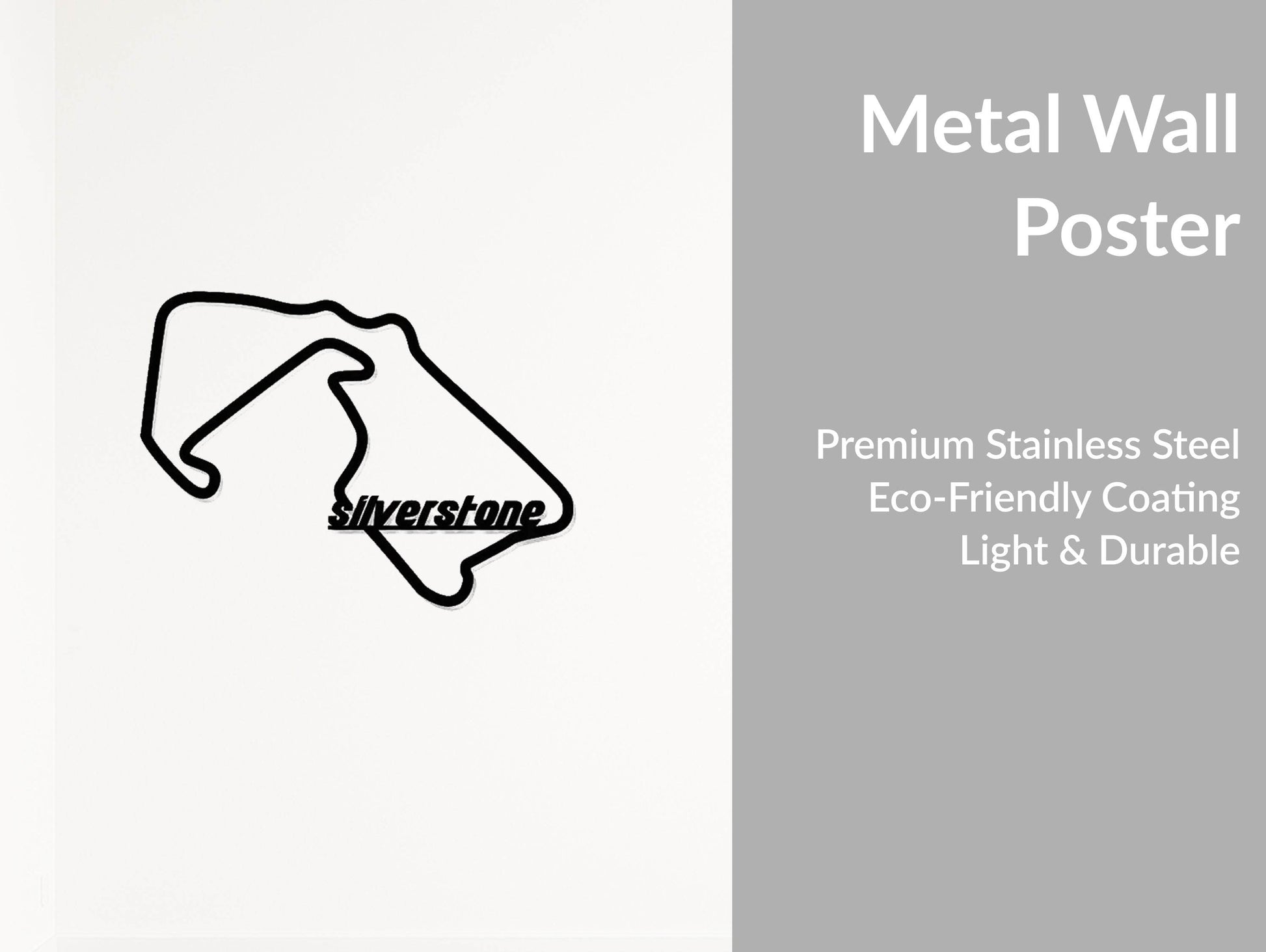 Silverstone Formula 1 Circuit - Metal Wall Art - Metal Art
