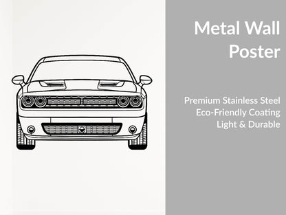 Challenger Front - Metal Wall Art - Metal Art