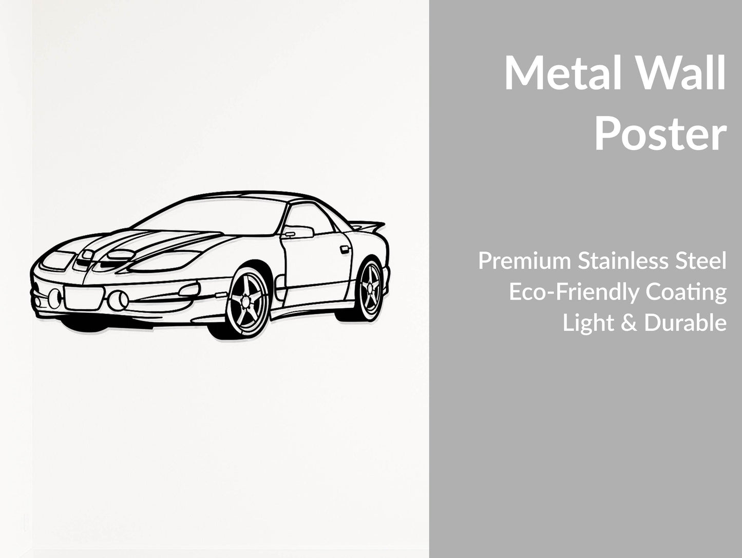 Firebird Trans Am WS6 - Metal Wall Art - Metal Art