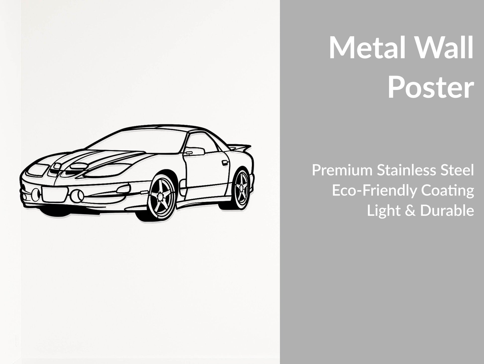 Firebird Trans Am WS6 - Metal Wall Art - Metal Art
