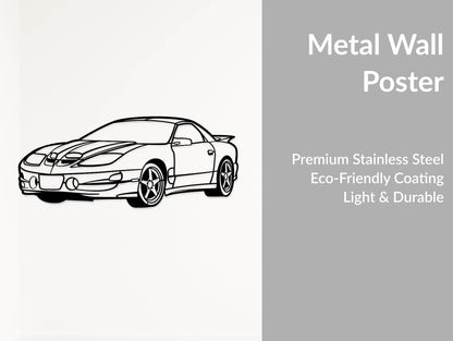 Firebird Trans Am WS6 - Metal Wall Art - Metal Art