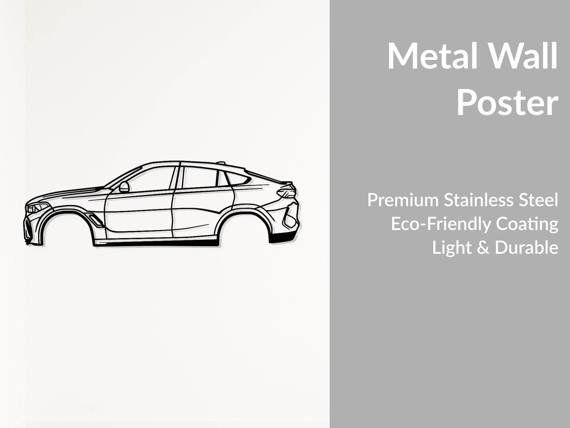 X6 M F96 3rd Gen - Metal Wall Art - Metal Art