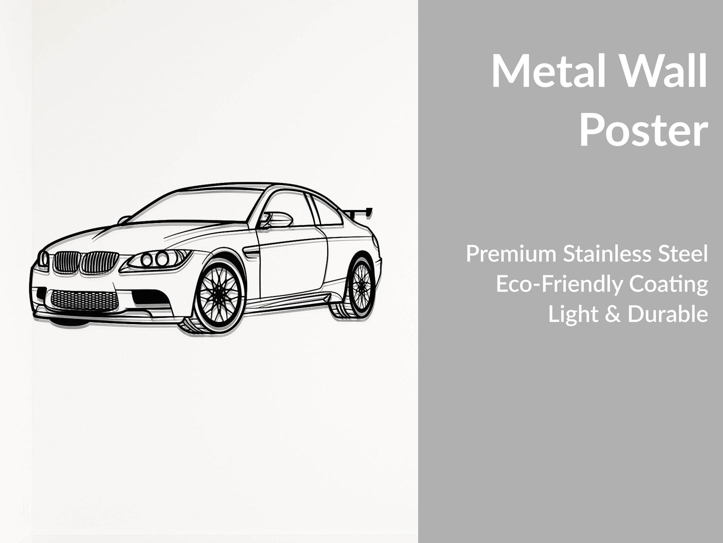 M3 E92 - Metal Wall Art - Metal Art