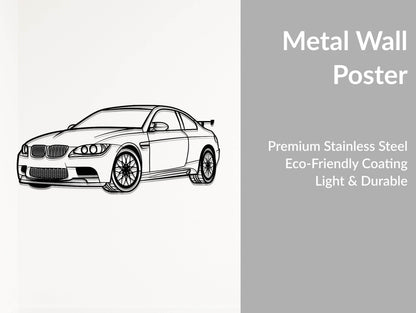 M3 E92 - Metal Wall Art - Metal Art