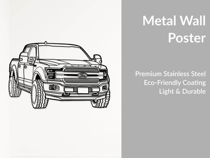 F-150 Perspective - Metal Wall Art - Metal Art