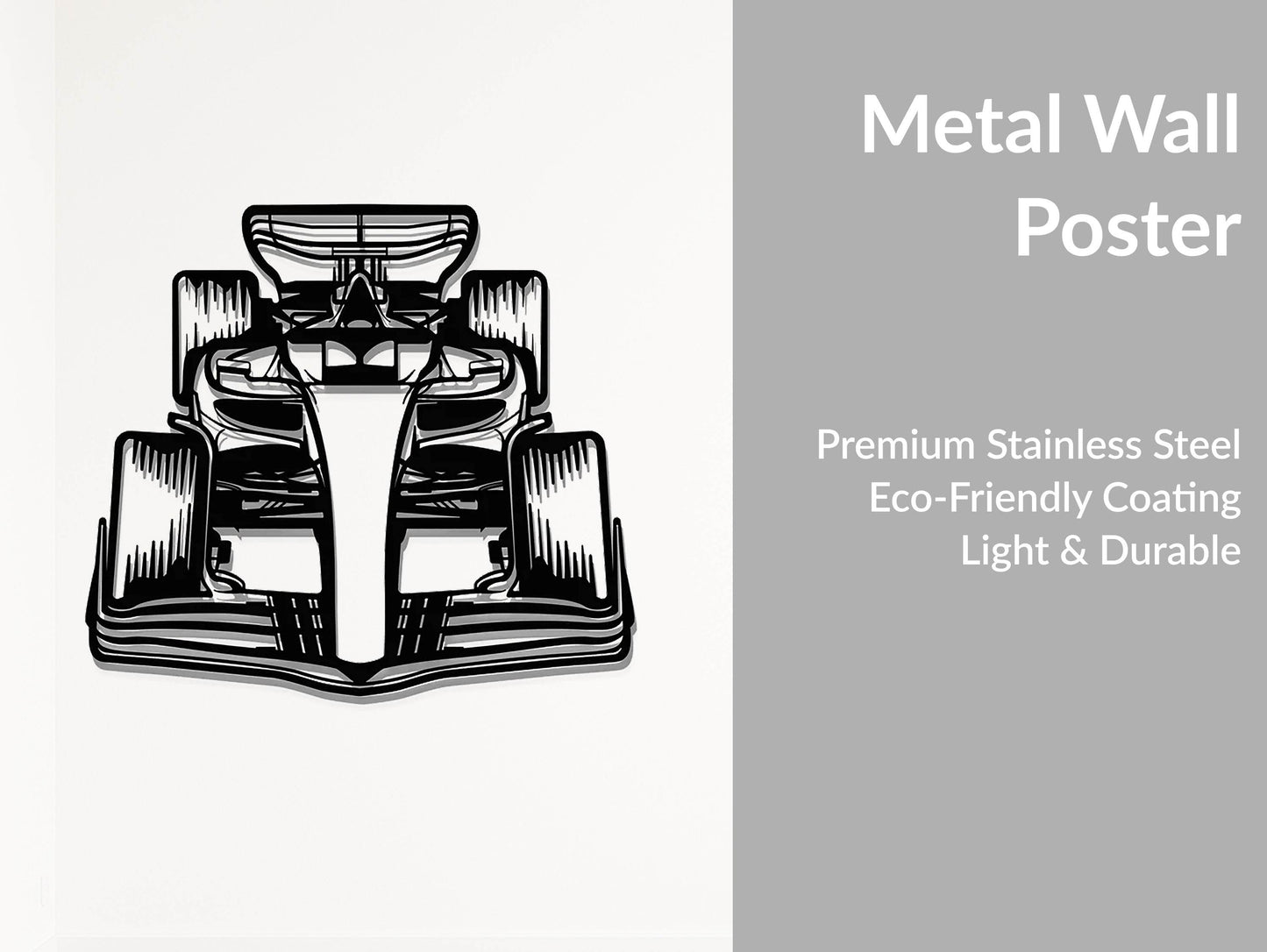Formula 1 Race Car - Metal Wall Art - Metal Art