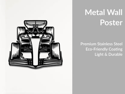 Formula 1 Race Car - Metal Wall Art - Metal Art