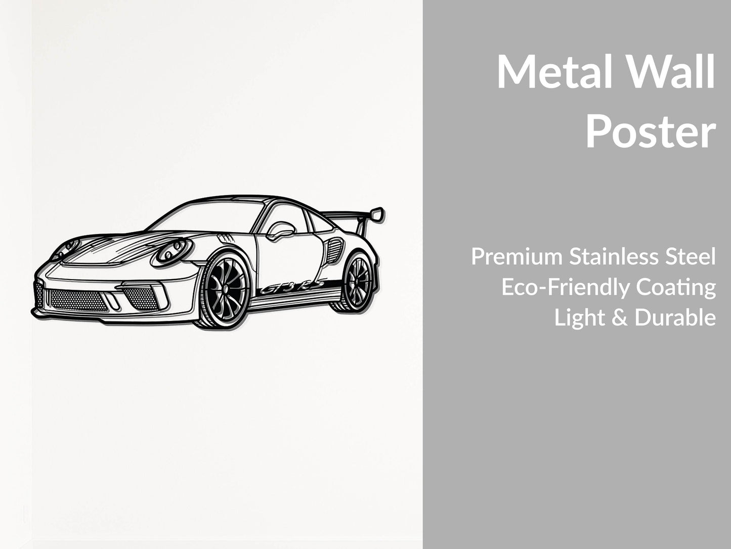 911 GT3 RS - Metal Wall Art - Metal Art