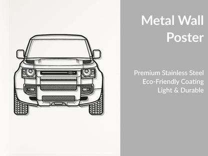 Defender Front - Metal Wall Art - Metal Art