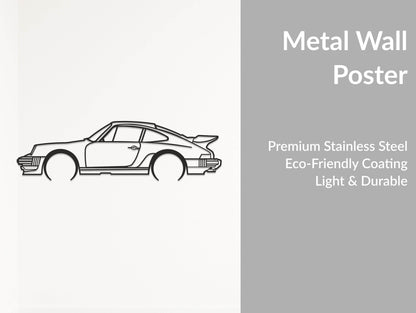 911 Turbo - Metal Wall Art - Metal Art
